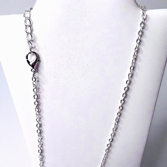 Ocean Swirl Shell 20" Necklace Glass Cabochon, NEW - Picture 2 of 5